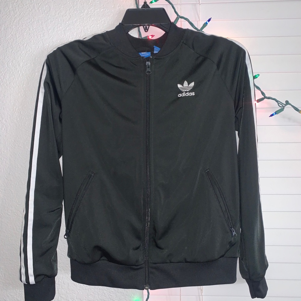 Black Adidas Jacket: size MEDIUM